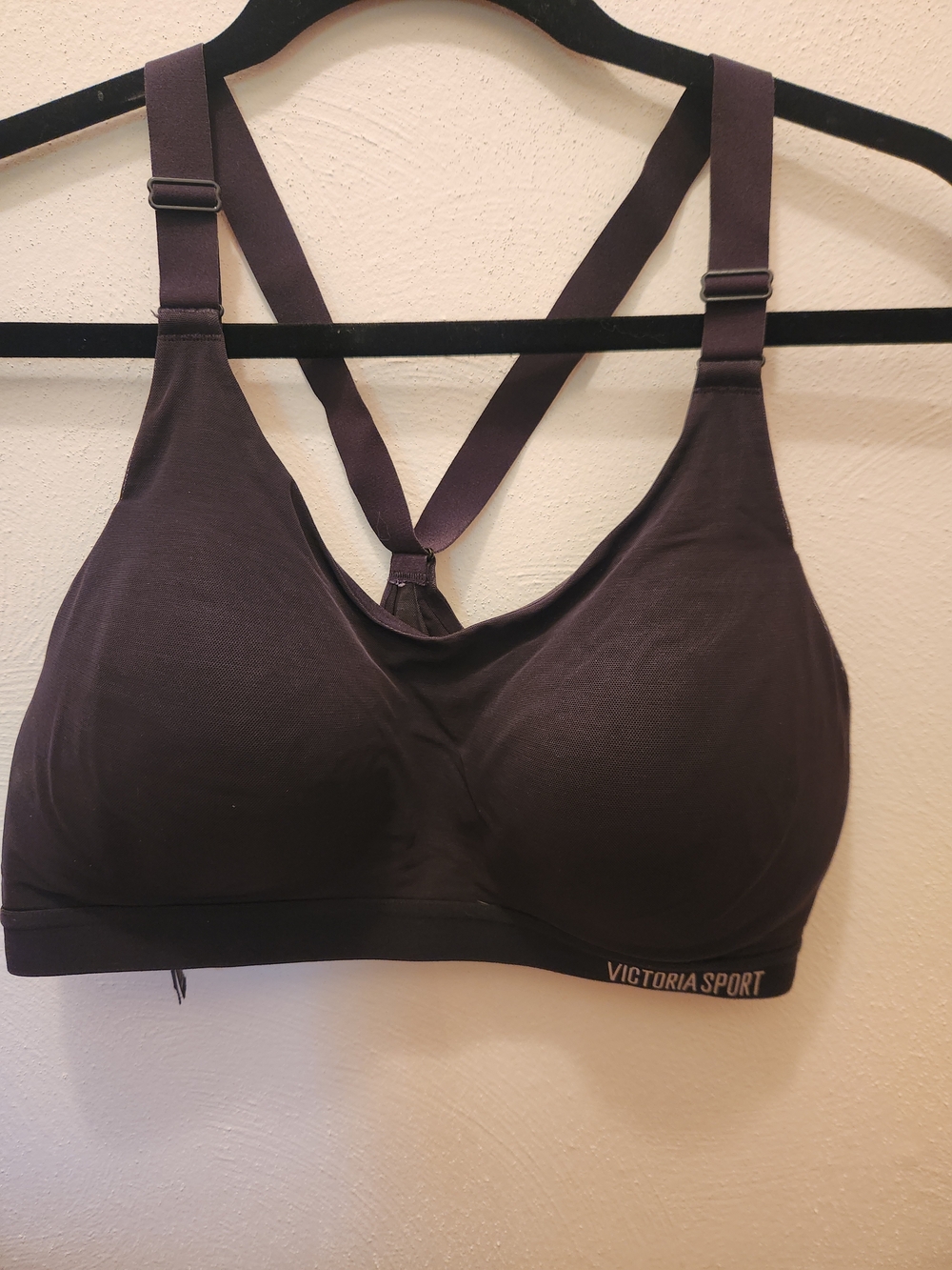 Victoria's Secret Victoria Sport Black Racerback Sports Bra Size 36D